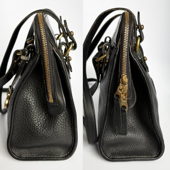 Dooney & Bourke All Weather Leather Carpet Shoulder Bag P147 Black RARE … - Picture 5 of 10